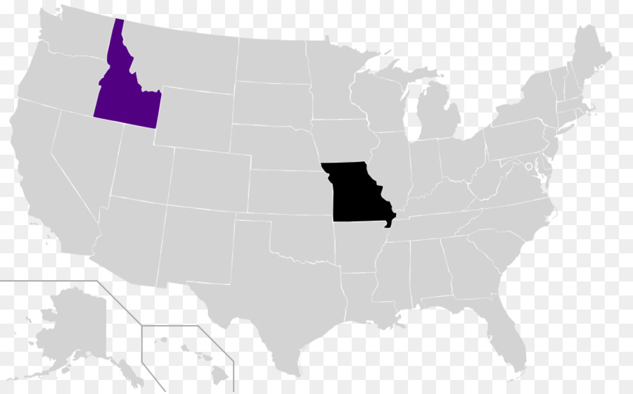 Estados Unidos，Mapa Em Branco PNG
