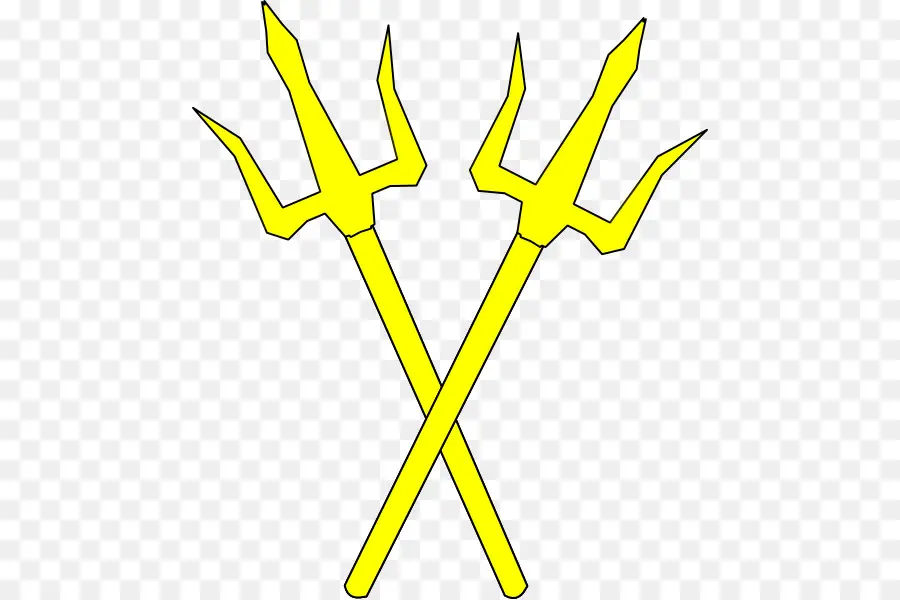 Tridentes，Amarelo PNG