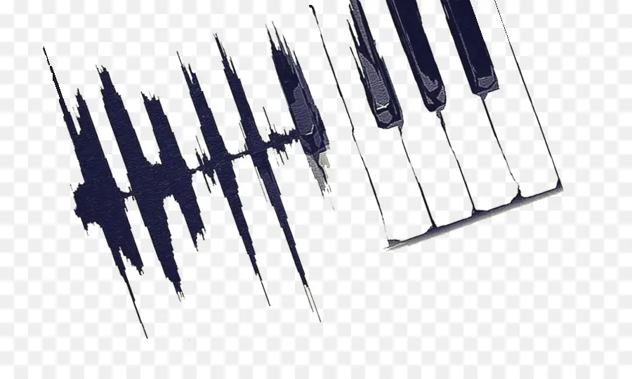 Teclas De Piano，Onda Sonora PNG