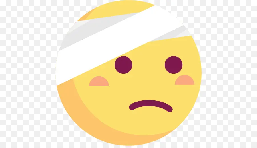 Emoji Ferido，Bandagem PNG