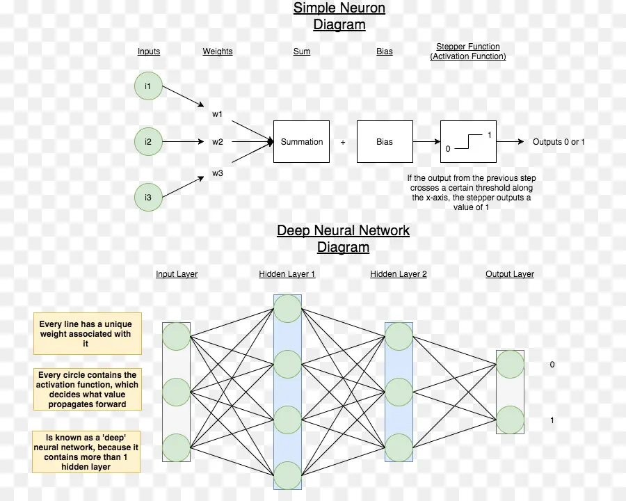 Diagrama De Rede Neural，Neurônio PNG