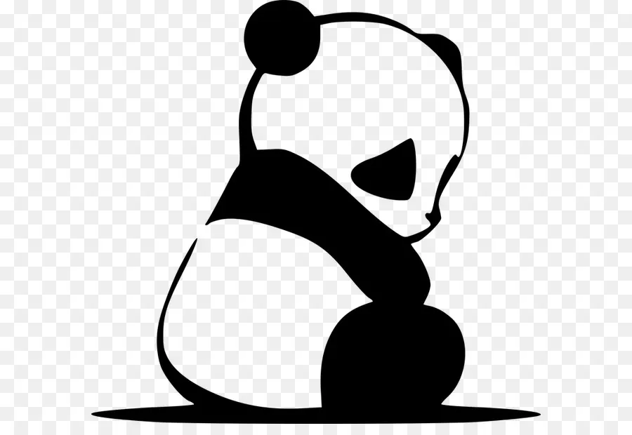 Panda，Preto E Branco PNG