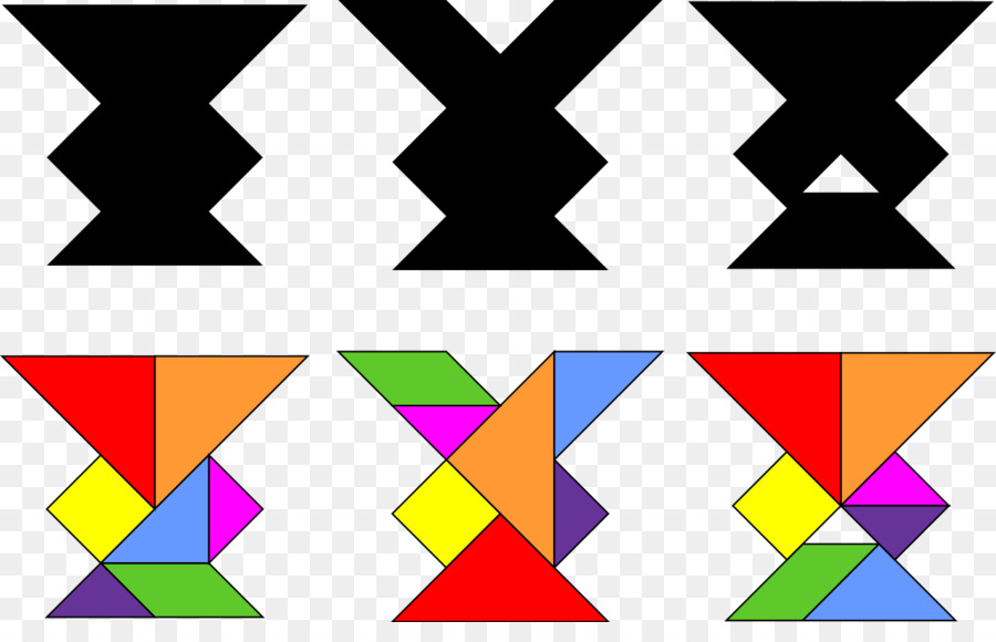 Tangram，Quebra Cabeça PNG