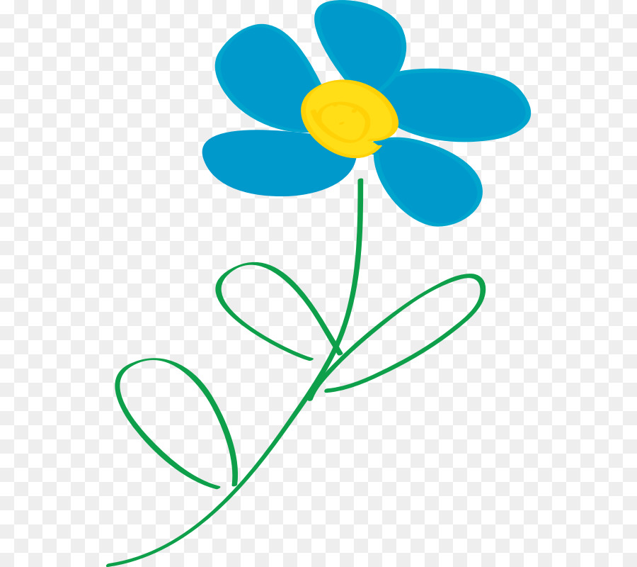 Flor，Azul PNG