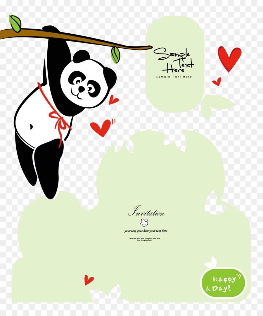 Panda，Desenho Animado PNG