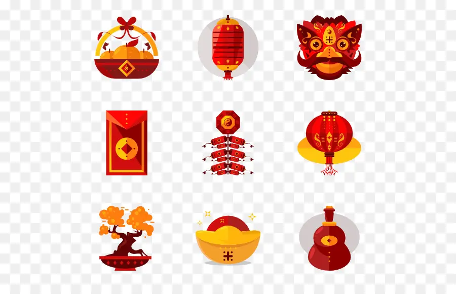 Ano Novo Chinês，ícones Do Computador PNG