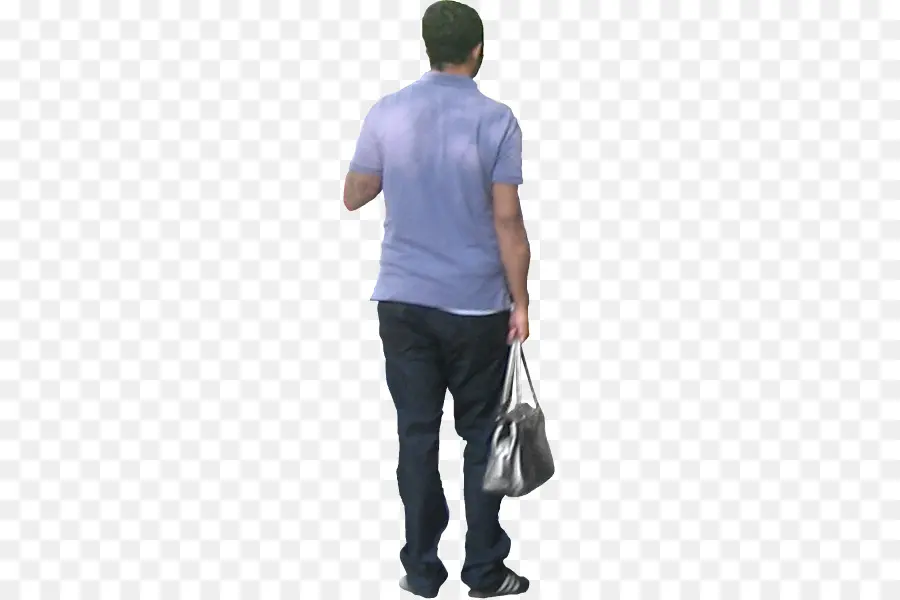 Homem Com Bolsa，Andando PNG