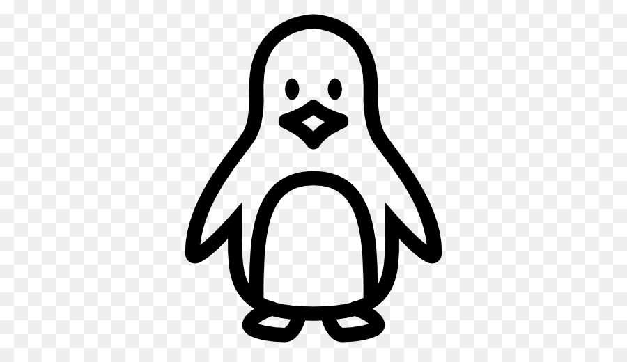 Contorno Do Pinguim，Pássaro PNG