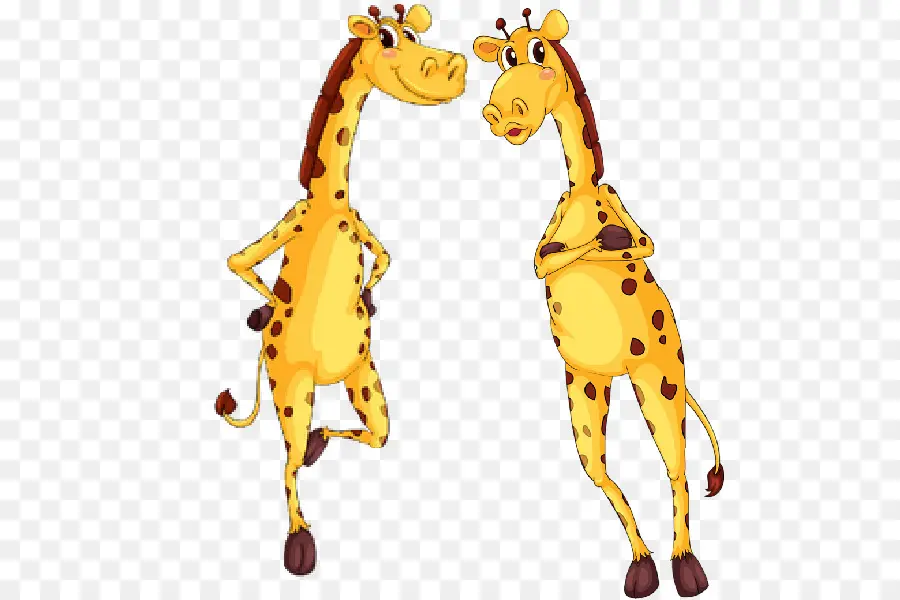 Girafas De Desenho Animado，Mãe PNG