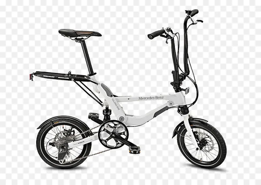 Bicicleta Dobrável，Branco PNG