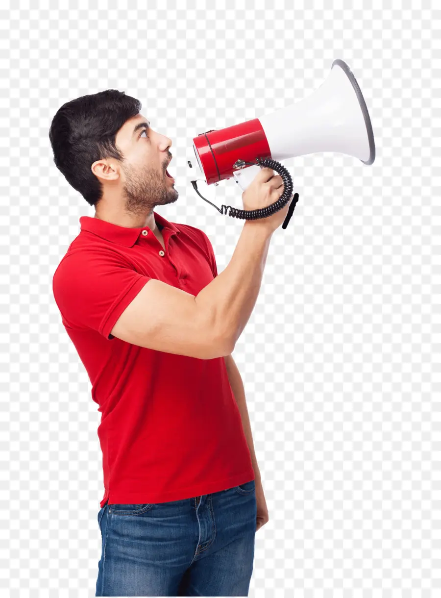 Homem Com Megafone，Anúncio PNG