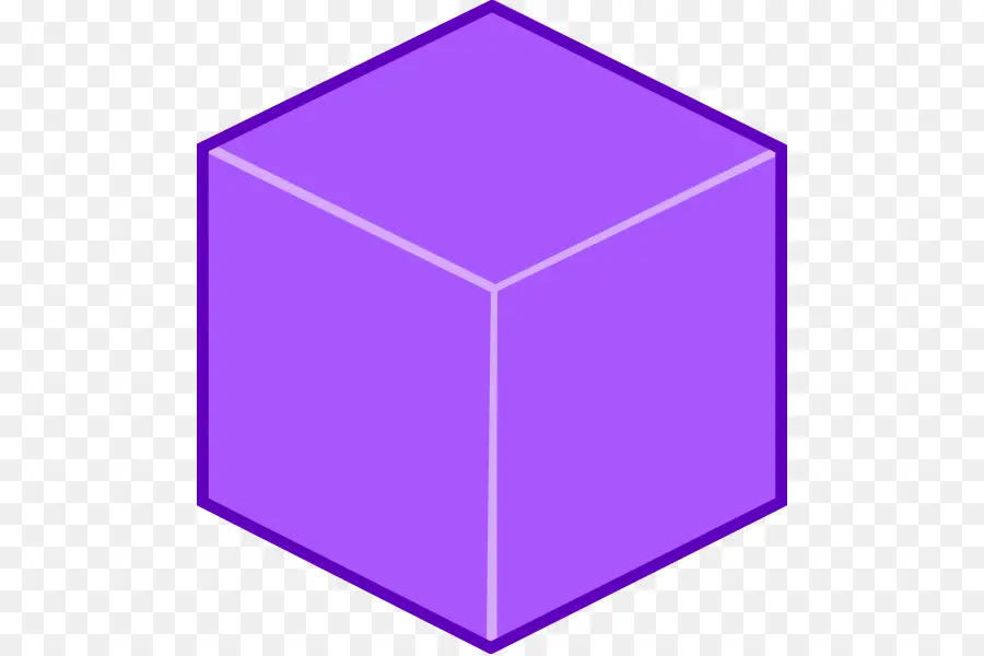 Cubo Roxo，3d PNG