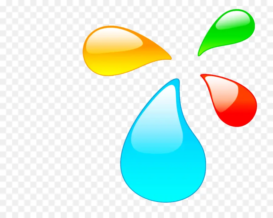 Gotas Coloridas，Água PNG