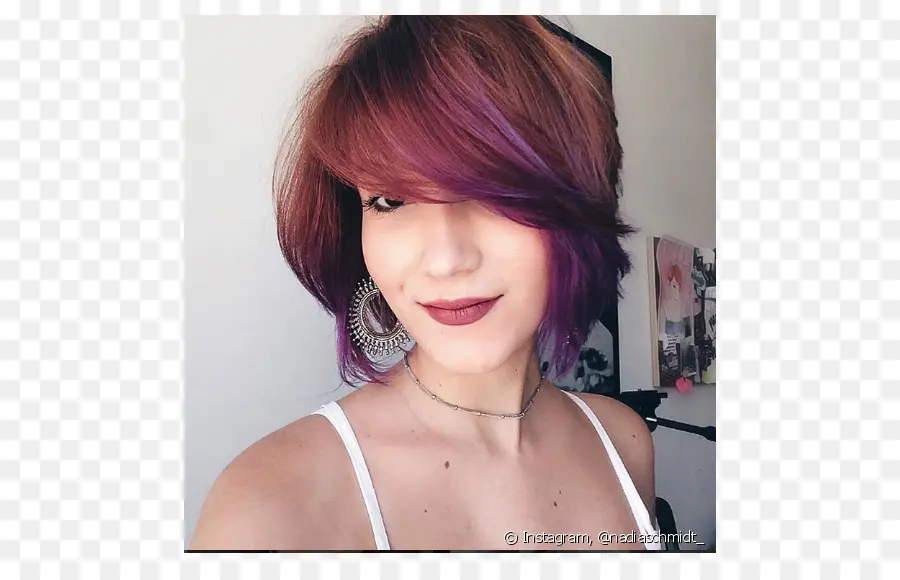 Mulher Com Cabelo Curto，Penteado PNG