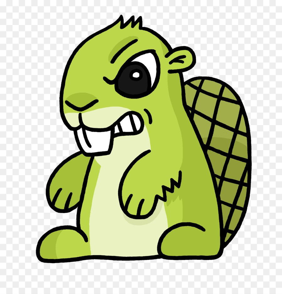 Castor Verde，Desenho Animado PNG