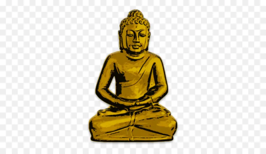 Gautama Buda，Buda Dourado PNG