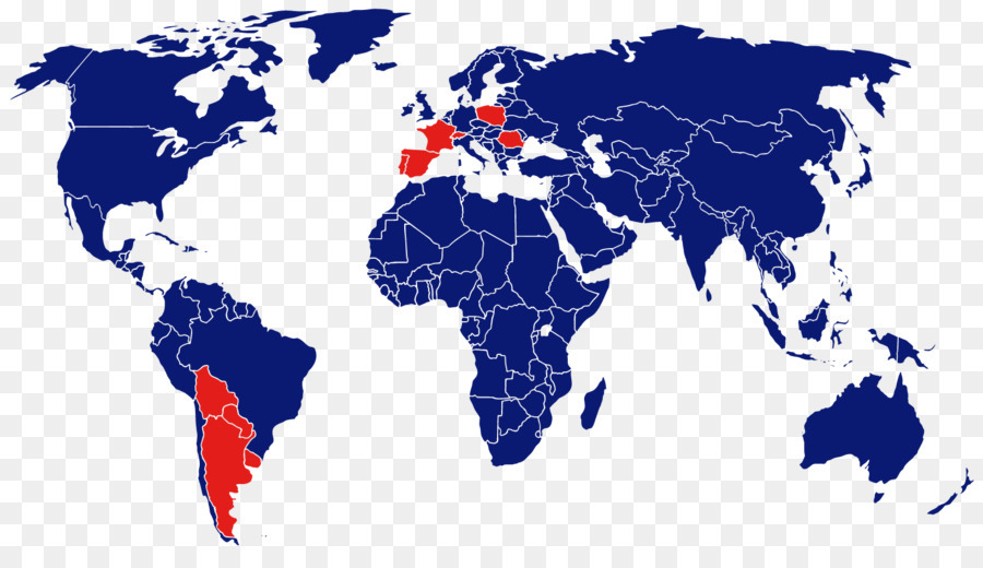 Mapa Mundial，Países PNG