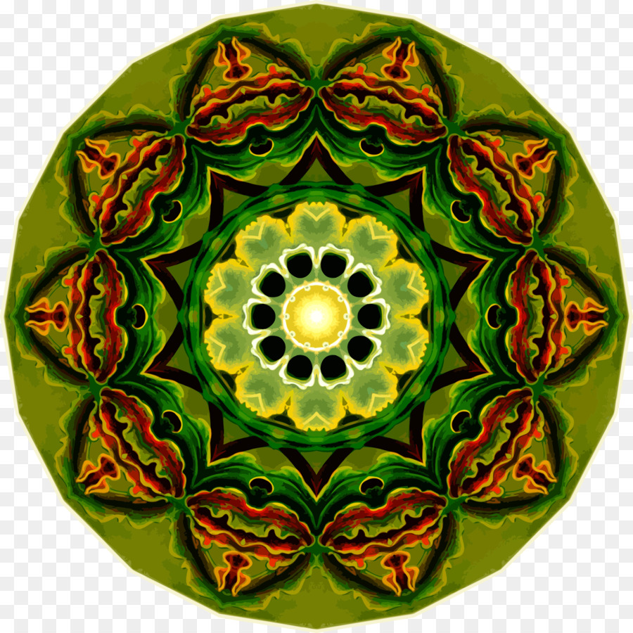 Mandala Colorida，Padrão PNG