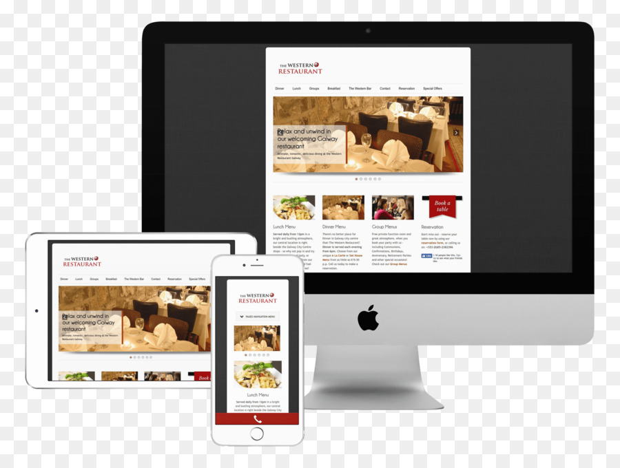 Responsive Web Design，O Restaurante Ocidental PNG