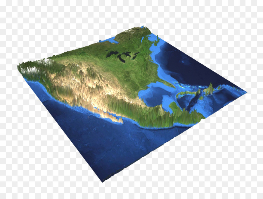 Mapa 3d Da América Do Norte，América Do Norte PNG