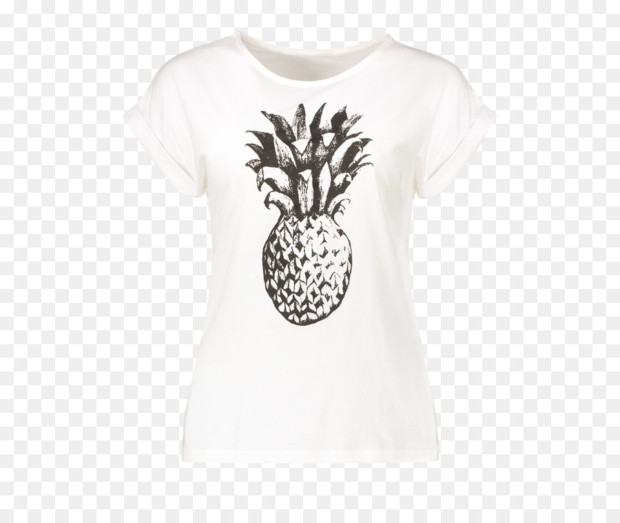 Camiseta Abacaxi，Branco PNG