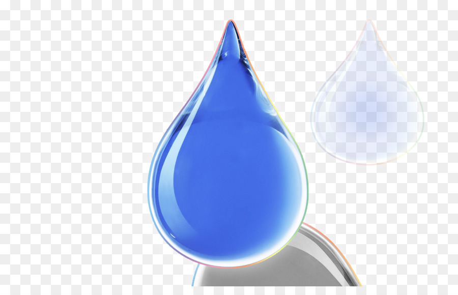 Gota De água Azul，Água PNG