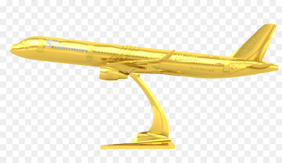 Modelo De Avião Dourado，Avião PNG