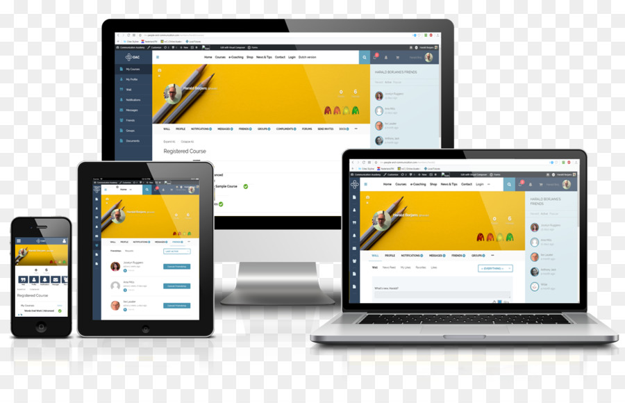 Desenvolvimento Web，Responsive Web Design PNG