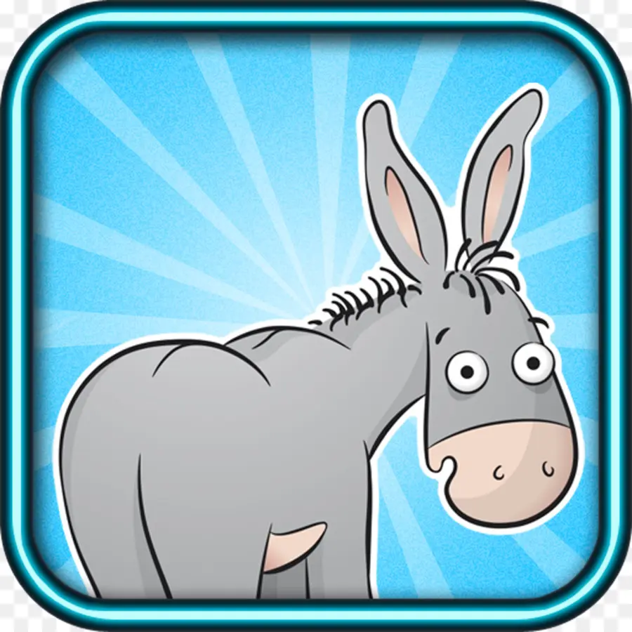 Burro Cinzento，Desenho Animado PNG