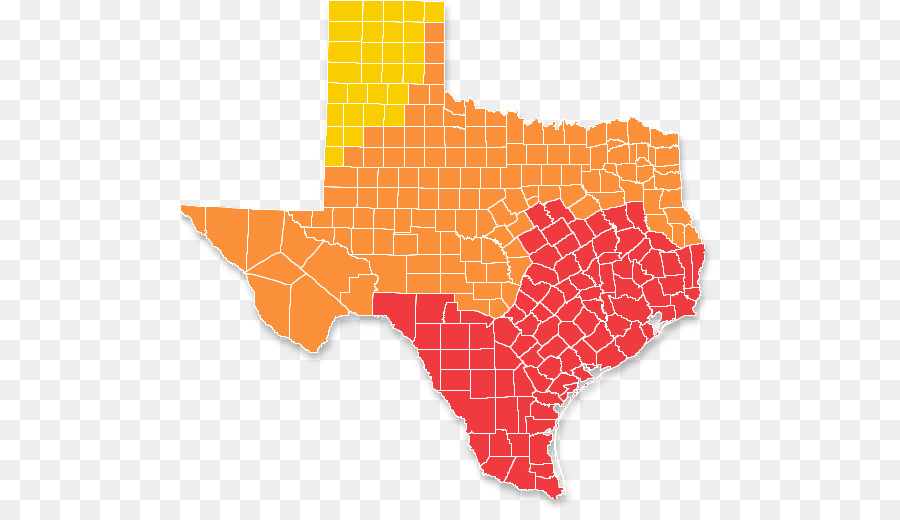 Mapa Do Texas，Condados PNG