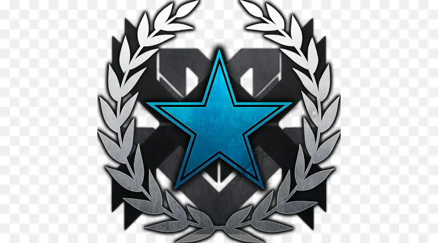 Emblema Da Estrela Azul，Coroa De Louros PNG