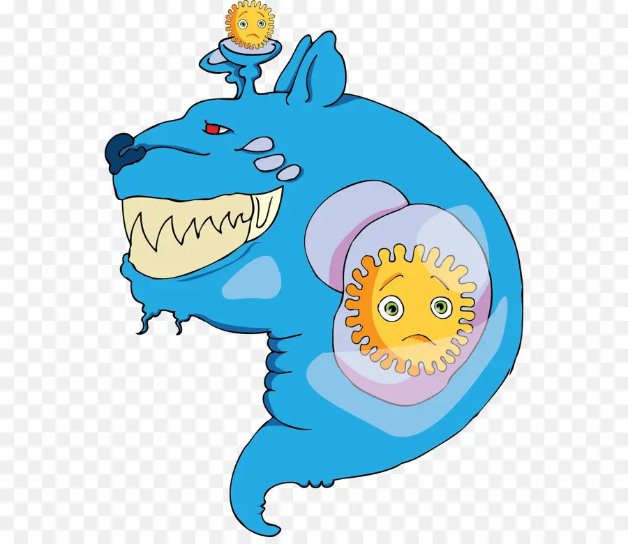 Monstro Azul，Desenho Animado PNG