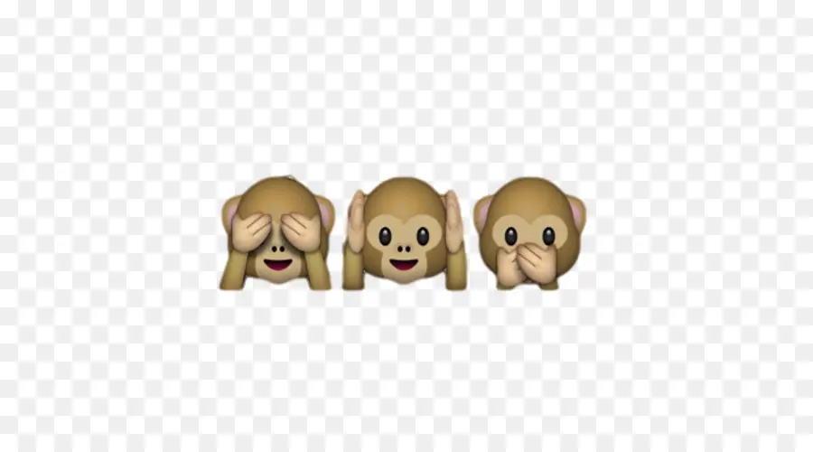 Três Macacos Sábios，Emoji PNG