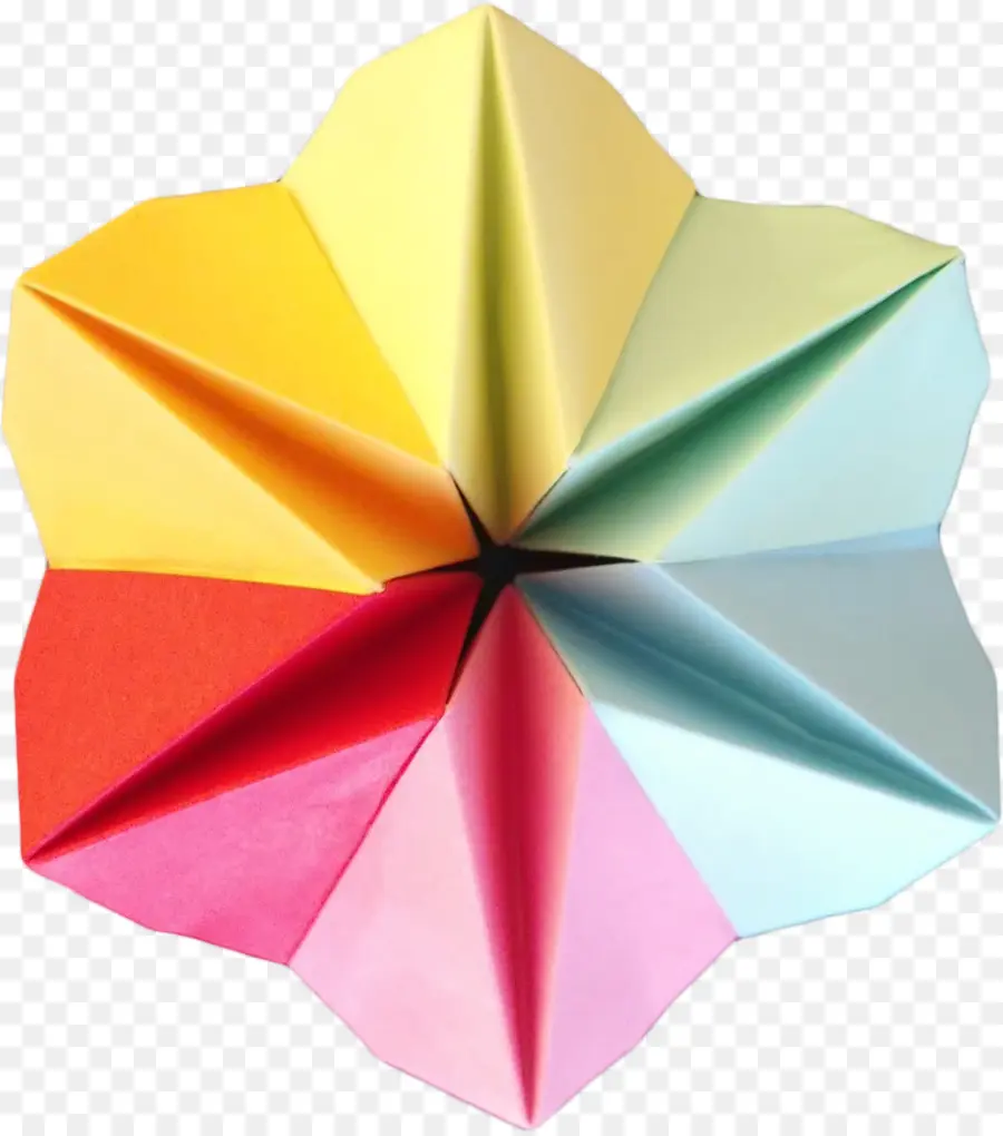 Origami Colorido，Papel PNG