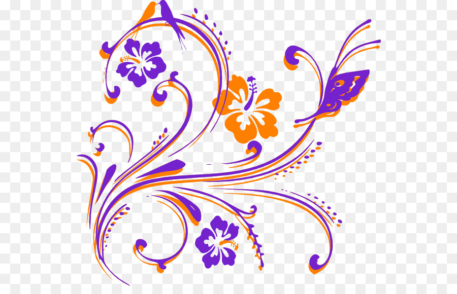 Desenho Floral，Flor PNG