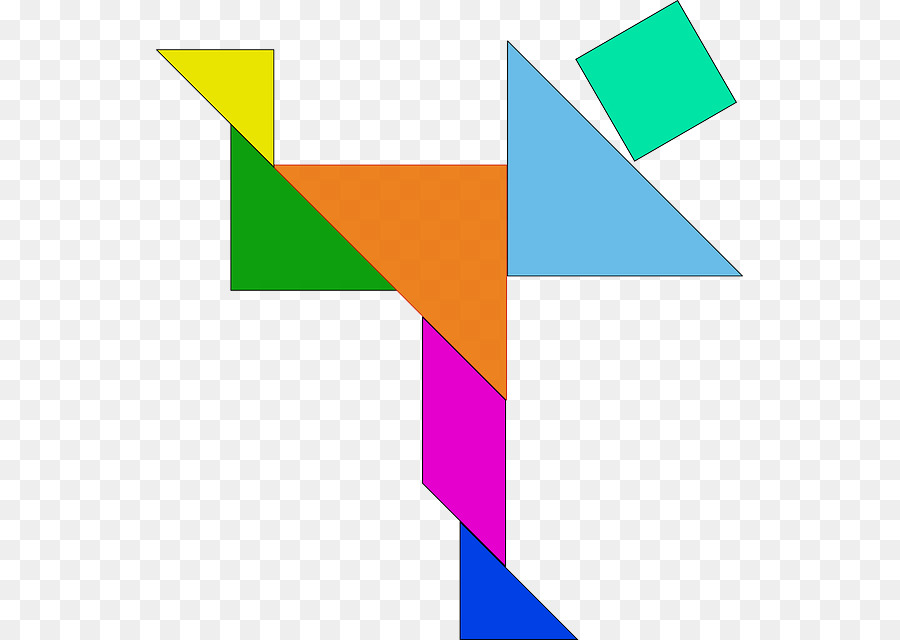 Quebra Cabeça Tangram，Formas PNG