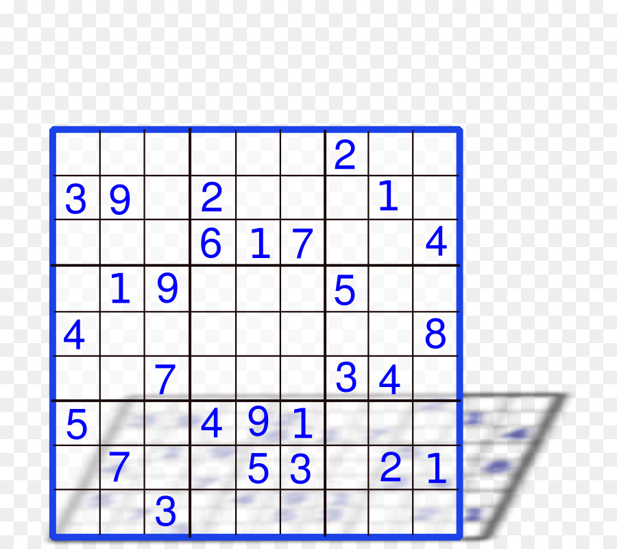 Quebra Cabeça Sudoku，Números PNG