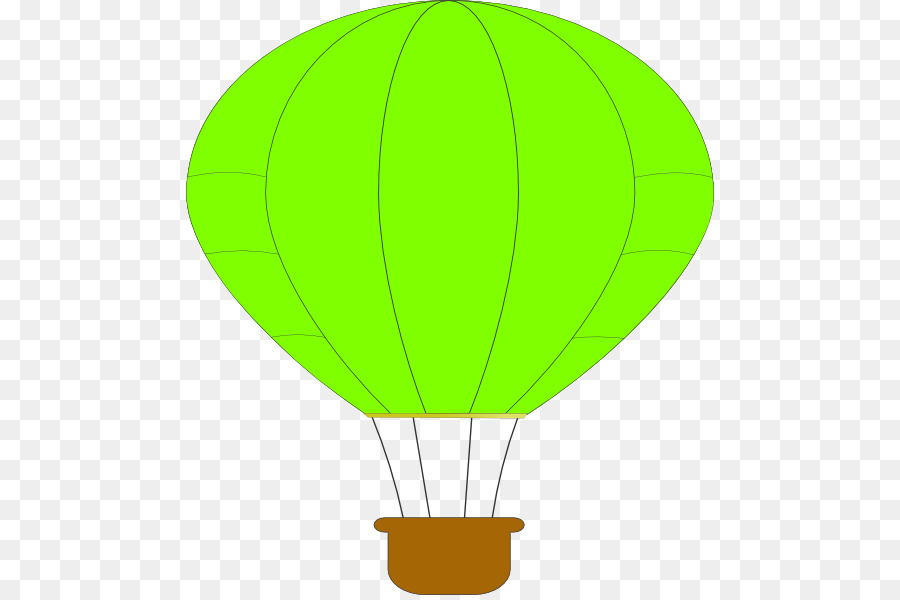 Balão De Ar Quente，Verde PNG