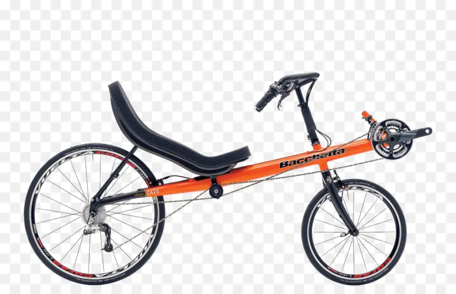 Bicicleta Reclinada，Laranja PNG