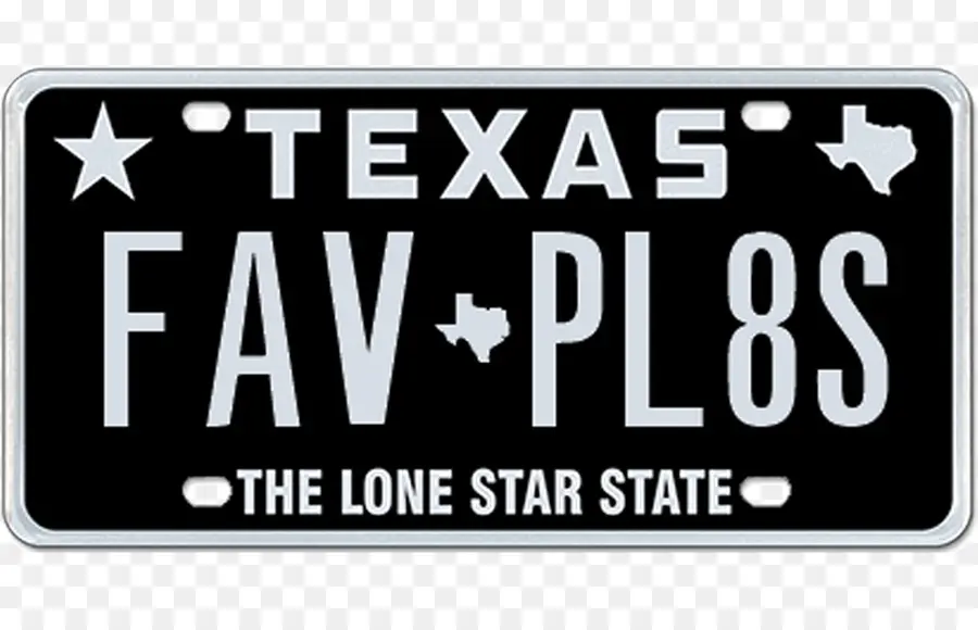 Placas De Veículos，Texas PNG