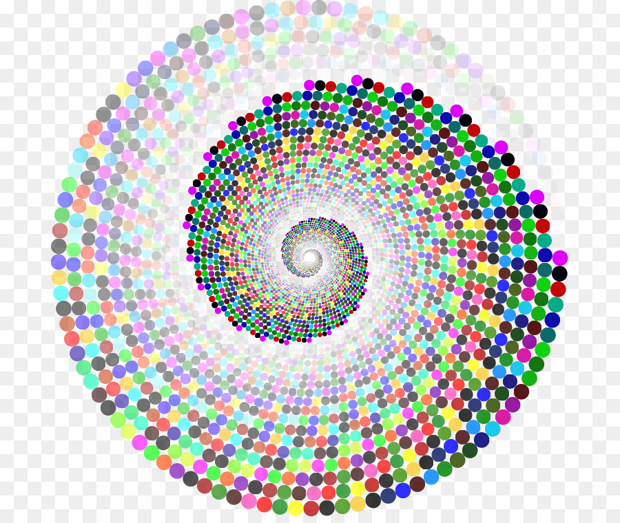 Espiral Colorida，Pontos PNG