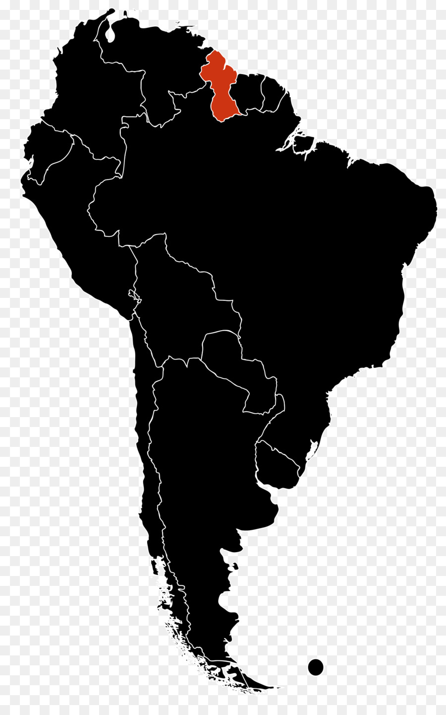 América Latina，Das Guianas PNG