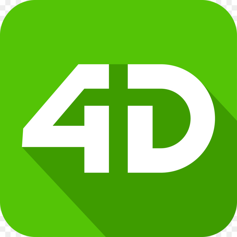 Logotipo 4d，Verde PNG