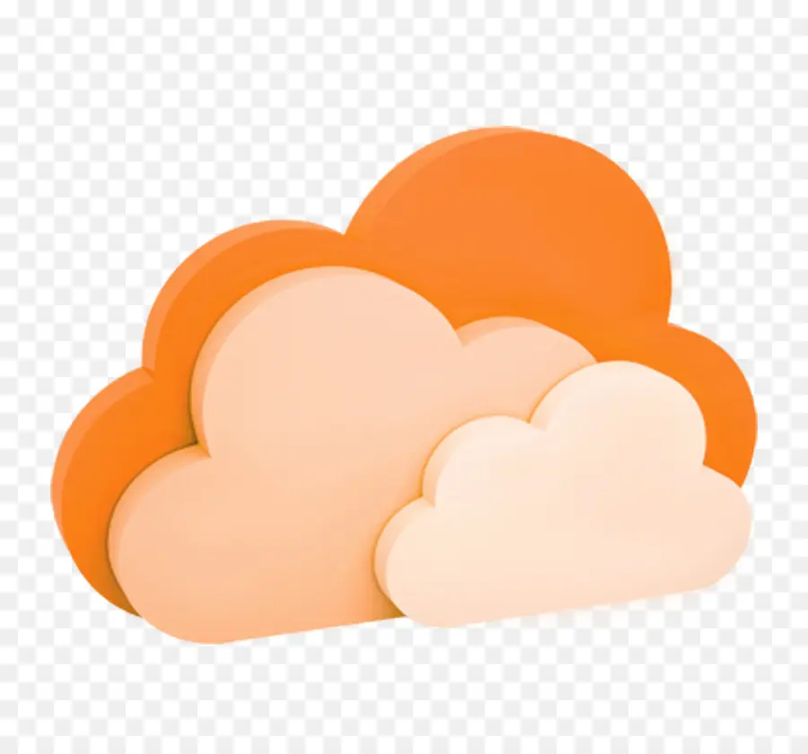 Nuvens，Laranja PNG