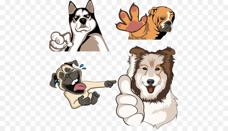 Ilustrações De Cachorro，Desenho Animado PNG