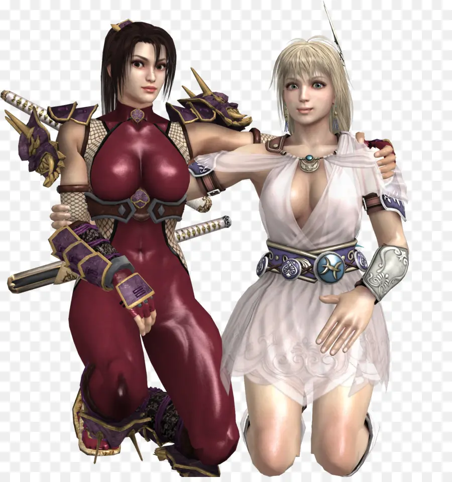 Duas Mulheres Em Trajes De Fantasia，Armadura PNG