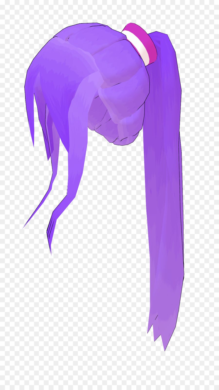 Cabelo Roxo，Rabo De Cavalo PNG