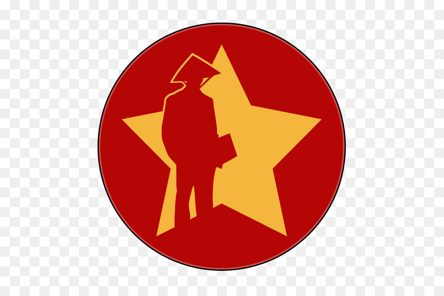 Silhueta Com Estrela，Vermelho PNG