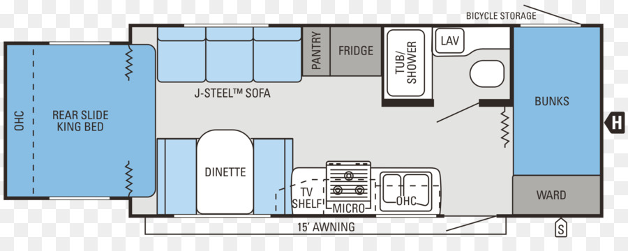 Planta Baixa De Trailer，Layout PNG