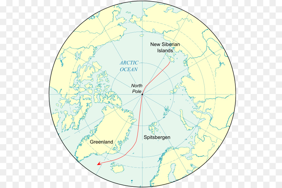 Mapa Do Oceano Ártico，Pólo Norte PNG